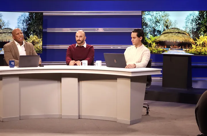 Mauricio Aguilar en una mesa de análisis del sector inmobiliario